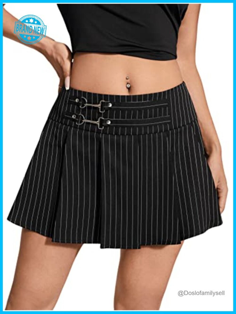 Women's Y2K High Waisted Pleated A-Line Mini Skirt Polyester Going Out